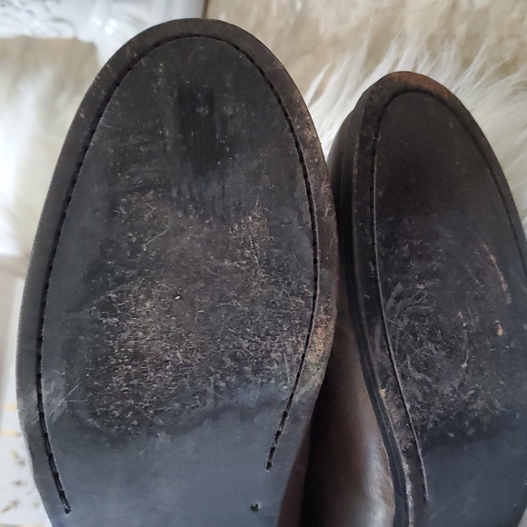 Frye Melissa button 2 pullon brown riding leather boots size 8.5 - Picture 10 of 16